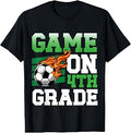 Funny Game On 4th Grade Soccer Player Back to School Kids T-Shirt