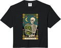 The Pickle Lover Tarot Card Comfort Colors Crop Top