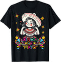 Cinco De Mayo Mexican Poncho 5 De Mayo Anime Cute Girl T-Shirt