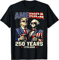Vintage 250 Years America Anniversary 250th Trump Washington T-Shirt