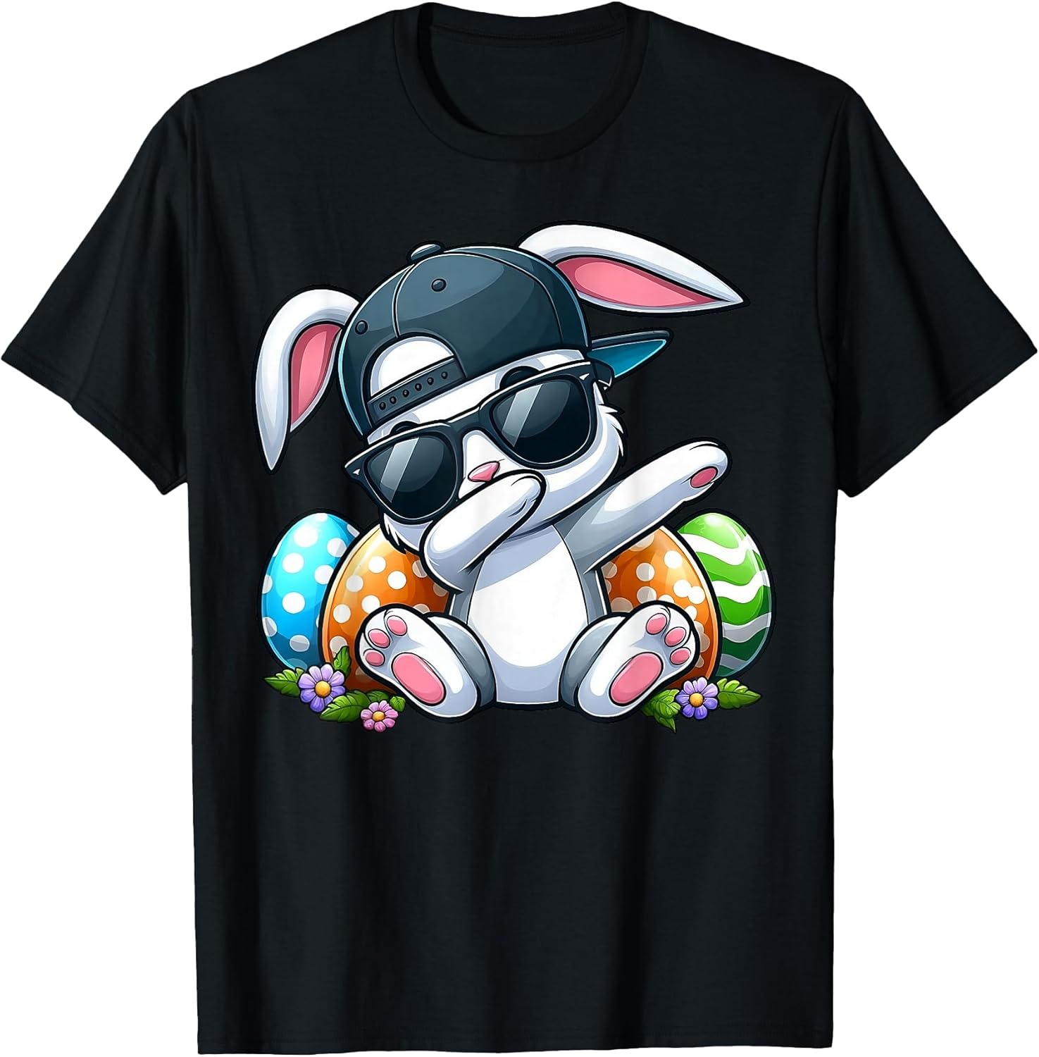Funny Easter Day Eggs Dabbing Rabbit Shirts Gifts