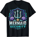 Funny Dad Mermaid Security T-Shirt