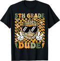 5th Grade First Day of School Camo Peace Sign Men Boy T-Shirt