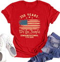 250 Years American Flag Shirt for Women 250th Anniversary USA T Shirt Independence Day Freedom Shirts Tops