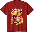 Anime Ace and Luffy Team Up Kanji T-Shirt