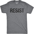 Mens Resist T Shirts Political Anti Authority Protest Tees Rebel Rally March Shirts