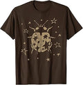 Whimsy Twee Ladybug y2k Grunge 2000s Alt Vintage Star Dots T-Shirt