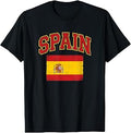 Spain Flag Spanish Men Women Kids Teen Boys Girls T-Shirt