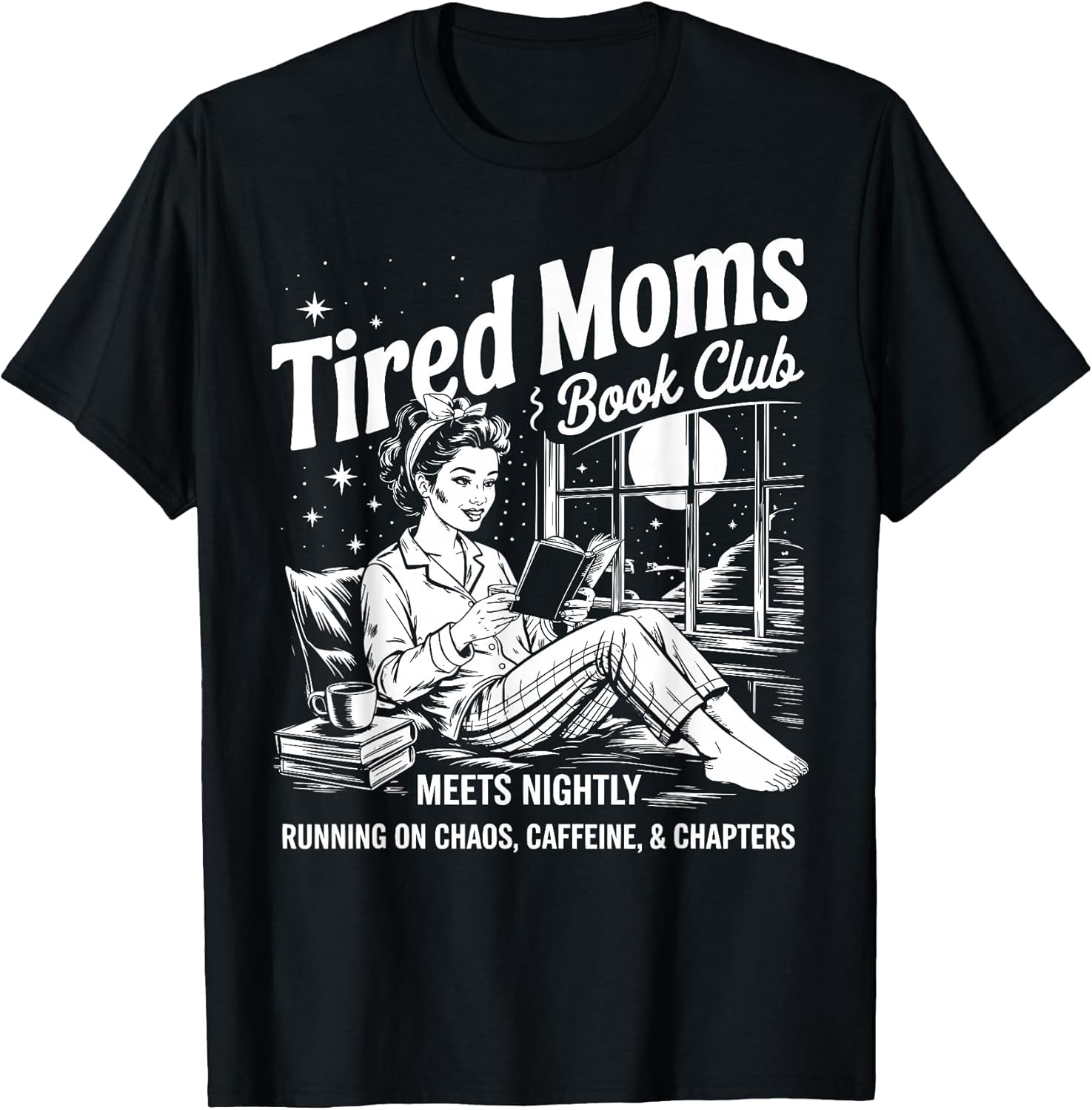 Reading Book Lovers Mother's Day Tee.