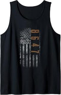 Retro Vintage 8647 86 47 US Flag Tank Top