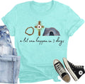 Christian Easter Shirts for Women A Lot Can Happen in 3 Days T-Shirt He is Risen Jesus Tee Tops