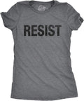 Womens Resist T Shirts Political Anti Authority Protest Tees Rebel Rally March Tee