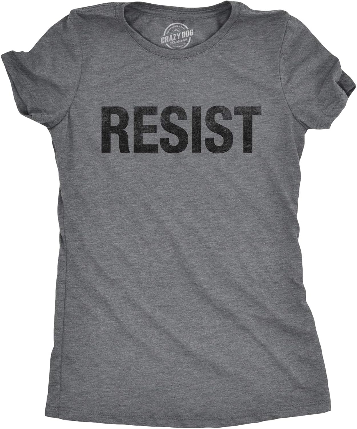 Womens Resist T Shirts Political Anti Authority Protest Tees Rebel Rally March Tee