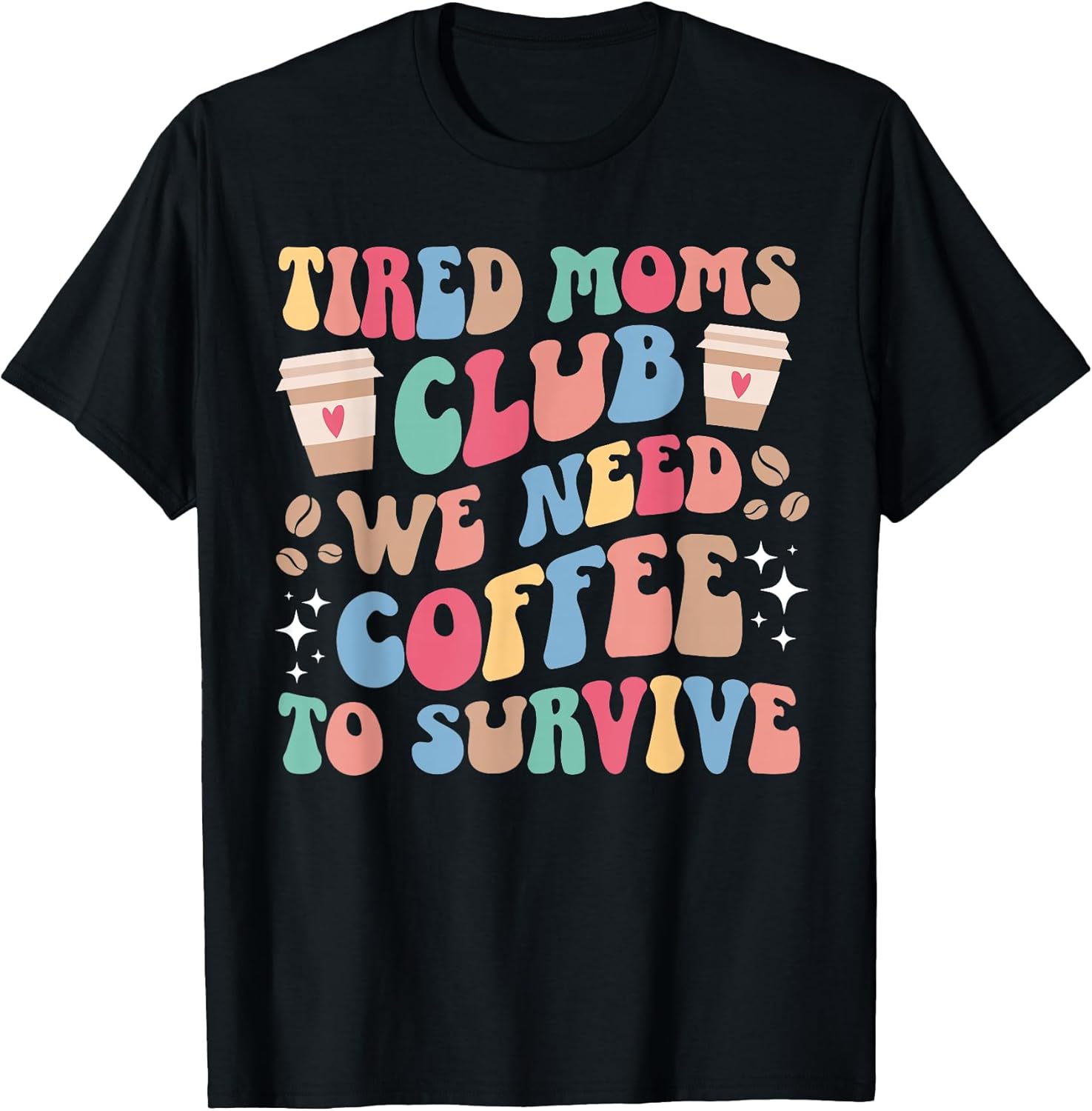 Groovy Exhausted Mom For Mother's Day