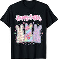 Girly Happy Easter Bunny Outline