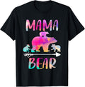 Mama Bear Three Cubs Family Matching Gift Clothing