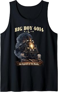 Big Boy 4014 Steam Locomotive American Iron Vintage Train Tank Top