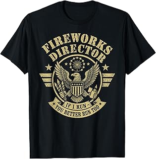 4th of July Memorial Day Boom, Patriotic Fireworks Director T-Shirt