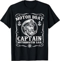 Motor Boat Captain Motorboatin' S.O.B. - Pontooning Pontoon T-Shirt