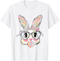 Pink Bubble Gum Cute Rabbit Easter Bunny Kid Shirt