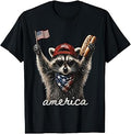 America Meme Raccoon Hot Dog 250 Years 1776 2026 4th of July T-Shirt