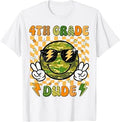 Retro 4th Grade Back to School Boys First Grade Dude Camo T-Shirt