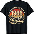 60th Birthday Men Women 60 Years 1966 Decorative Gift Funny T-Shirt