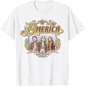 Official America the Band America Band Badge T-Shirt