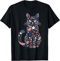 250th Anniversary USA 2026 American Flag Patriotic Cat T-Shirt