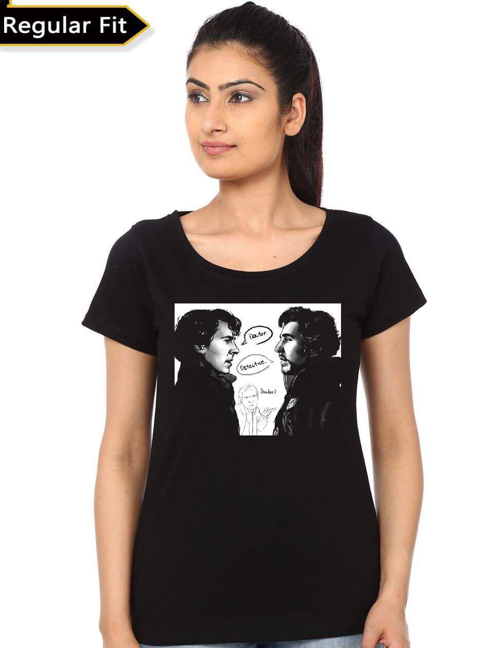 Dr Strange X Sherlock Homes Girls T-Shirt Hoodie, Sweatshirt | PureTeeCo.com