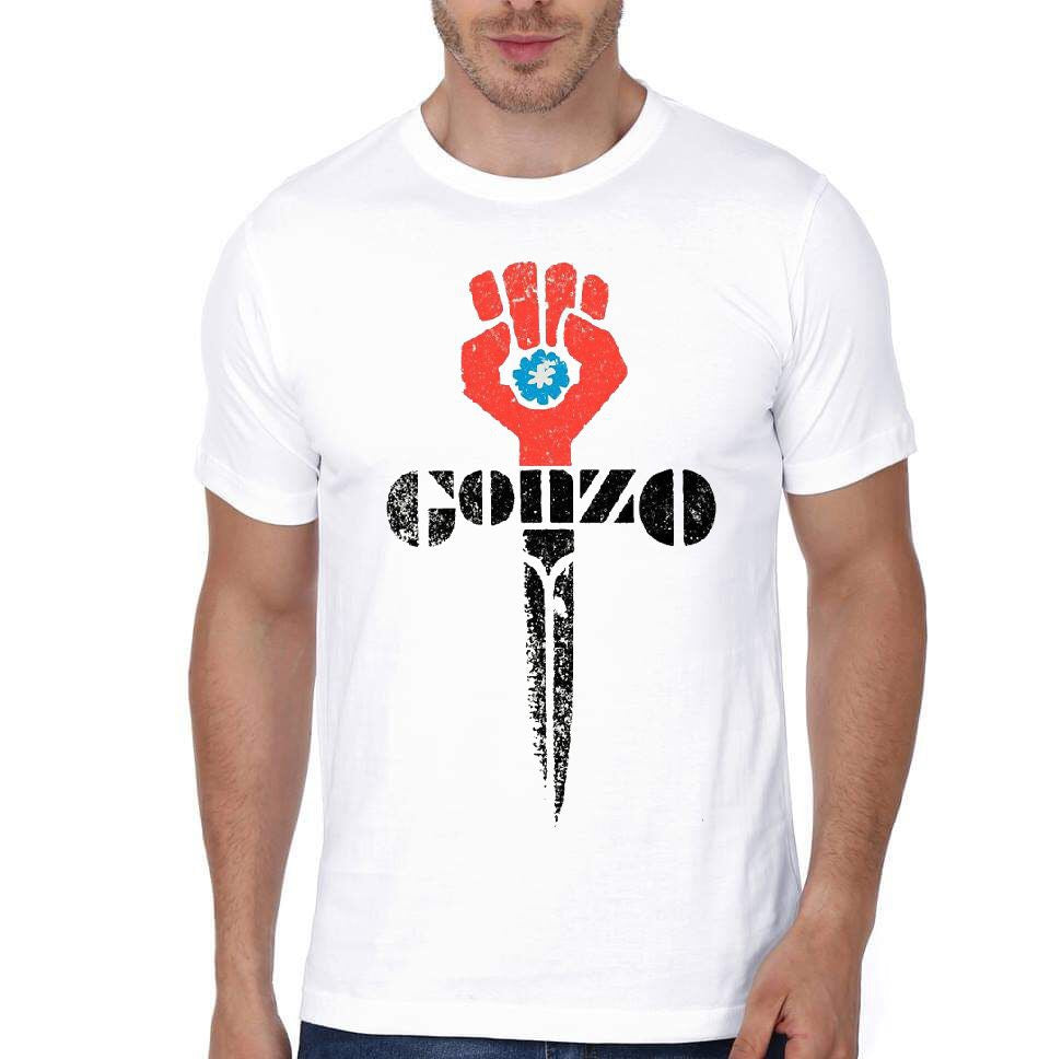 Gonzo White T-Shirt Hoodie, Sweatshirt | PureTeeCo.com