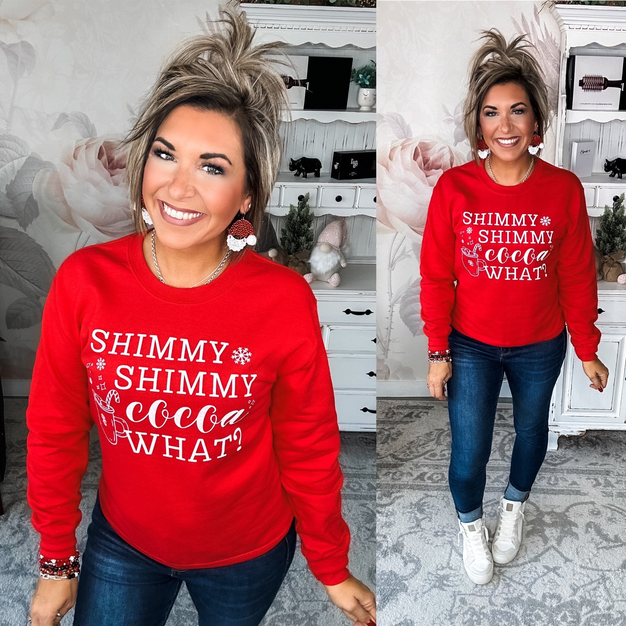 Shimmy Shimmy Cocoa What? Pullover Sweatshirt T-Shirts, Hoodie | PureTeeCo.com (Image 1)
