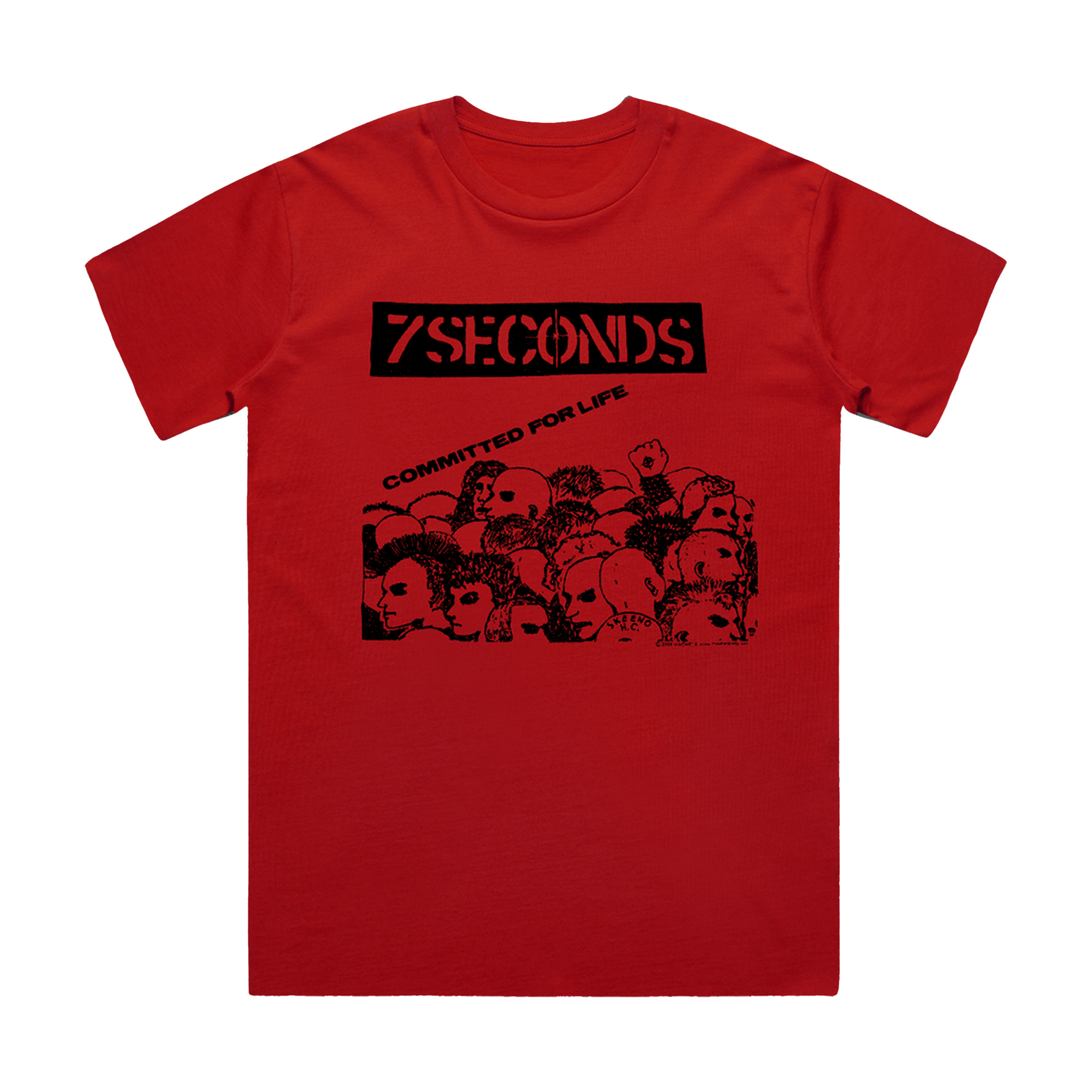 7 Seconds - Committed For Life T-Shirt Hoodie, Sweatshirt | PureTeeCo.com