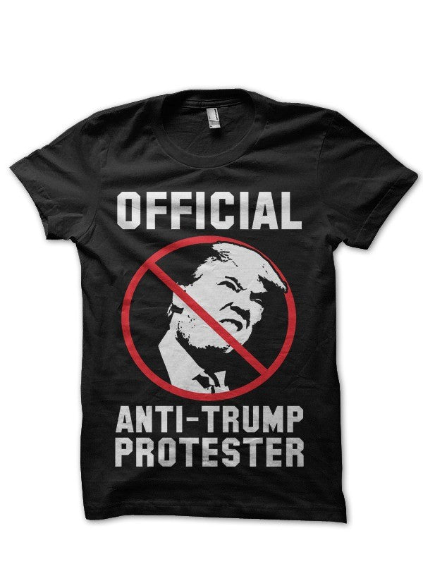 Anti-Trump Protester Black T-Shirt Hoodie, Sweatshirt | PureTeeCo.com