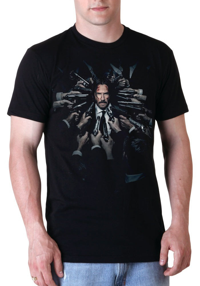 John Wick Black Half Sleeve T-Shirt Style008 Hoodie, Sweatshirt | PureTeeCo.com
