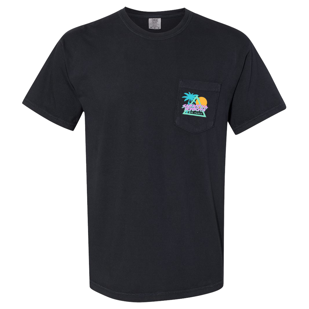 SRPP Black Pocket T-Shirt Hoodie, Sweatshirt | PureTeeCo.com (Image 1)
