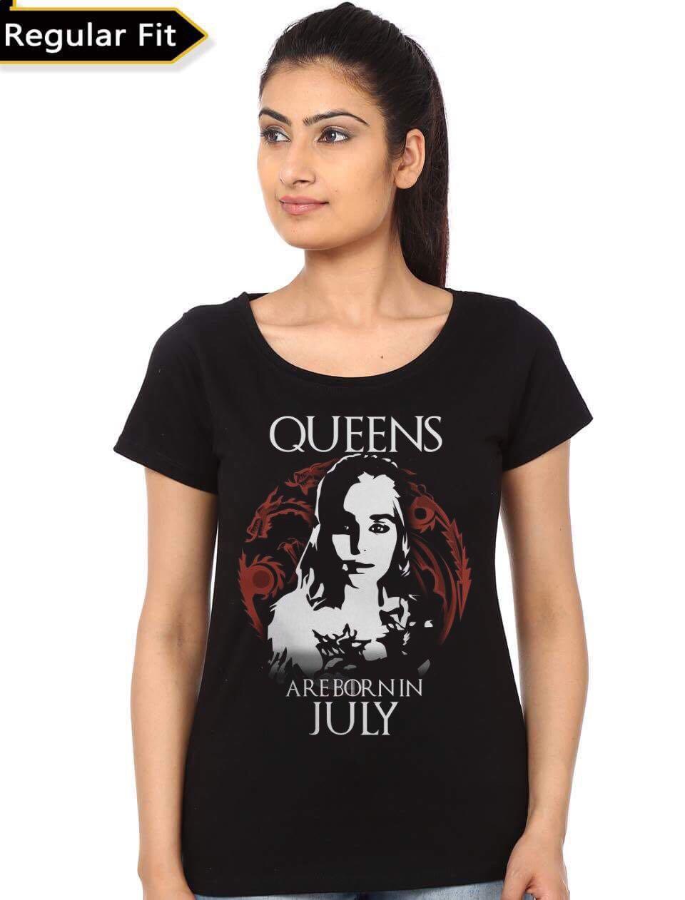 Queens Are Born In July Black Girls Top
