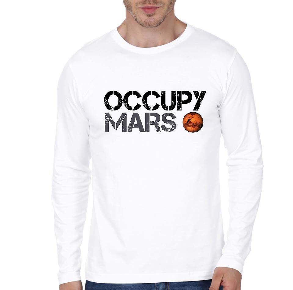 Occupy Mars Full Sleeve T-Shirt Style001 Hoodie, Sweatshirt | PureTeeCo.com