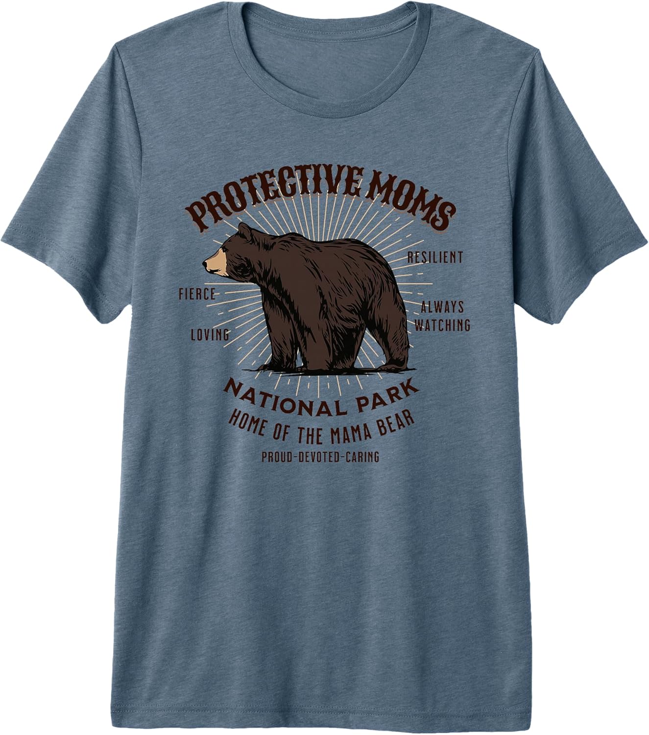 Black Bear Mom Illustration
