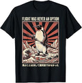 Flight was Never an Option Funny Penguin with Sword T-Shirt