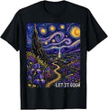Let It Gogh Purple Van Gogh Starry Night Art T-Shirt