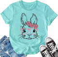LBP Easter Day Shirt for Women Happy Easter Bunny T-Shirt Rabbit Graphic Tee Tops
