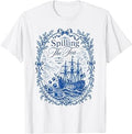 Blue Toile Spilling The Tea Since 1773 Party History Pun T-Shirt