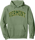 Vintage Vermont Men's Vermont Women Retro Green Gold Souvenir Pullover Hoodie