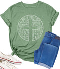 Easter Shirts for Women He is Risen T-Shirt Christian Shirts Jesus Religious Gift Bible Verse Tee Tops