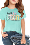 Boys Easter Shirt: Kids He is Risen T Shirt Christian Religious Short Sleeve Tees 5-12y