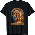 Saint Monica Catholic Prayer Gothic Cathedral Icon Art Faith T-Shirt