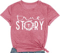 Christian Easter Shirts for Women True Story of Jesus T-Shirt Easter Day Cross Jesus Tee Tops