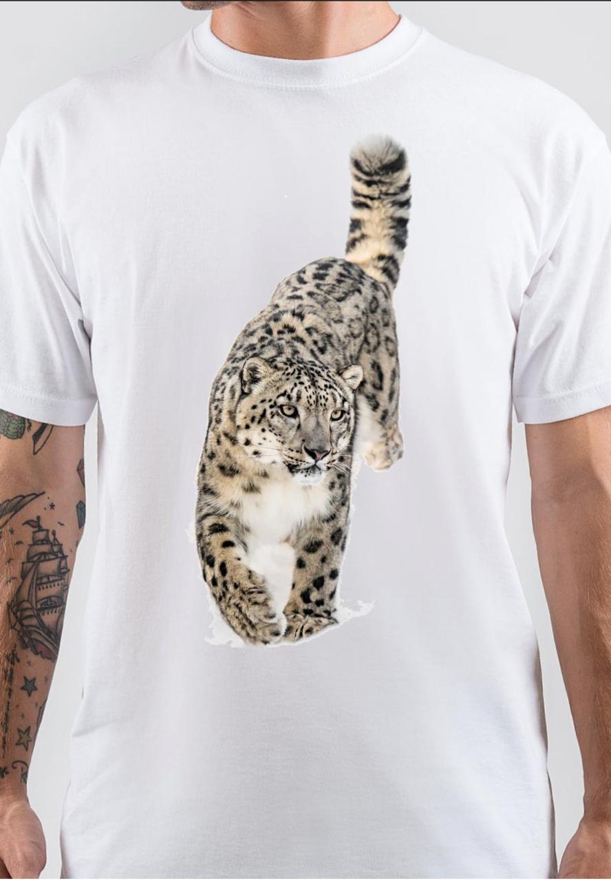 Snow Leopard T-Shirt Hoodie, Sweatshirt | PureTeeCo.com