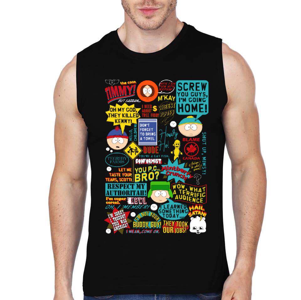 South Park Sleeveless T-Shirt Hoodie, Sweatshirt | PureTeeCo.com